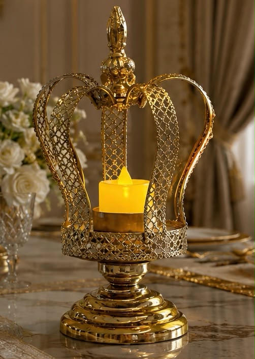 Royal Crown Tea Light Holder