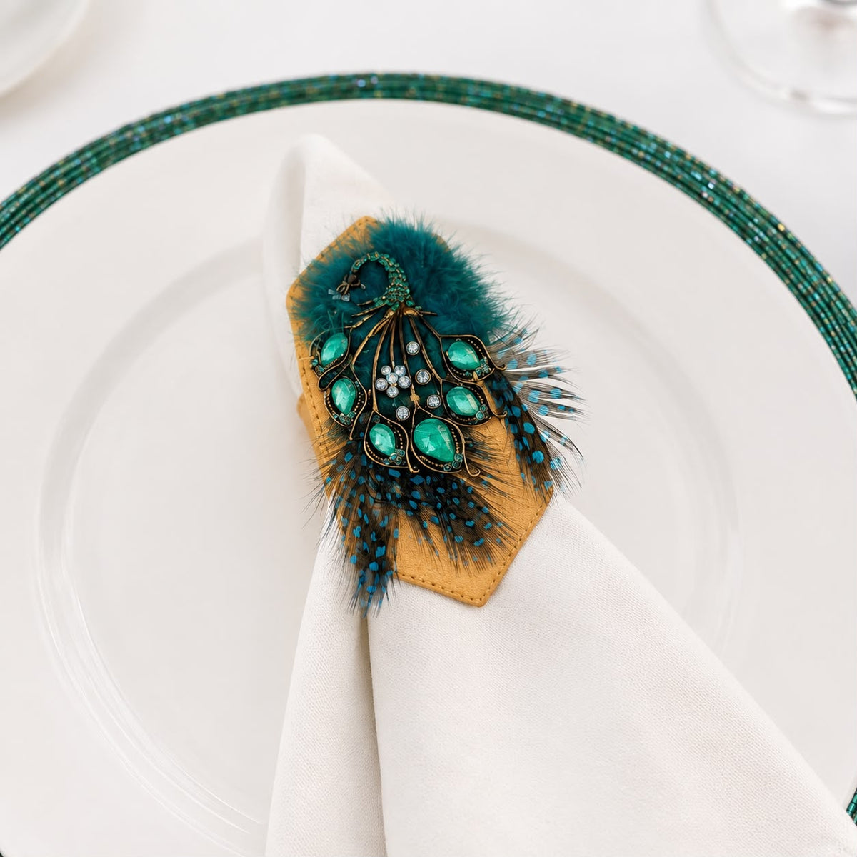 Maharaja Peacock Napkin Ring
