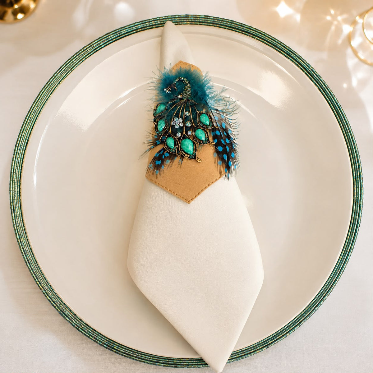 Maharaja Peacock Napkin Ring