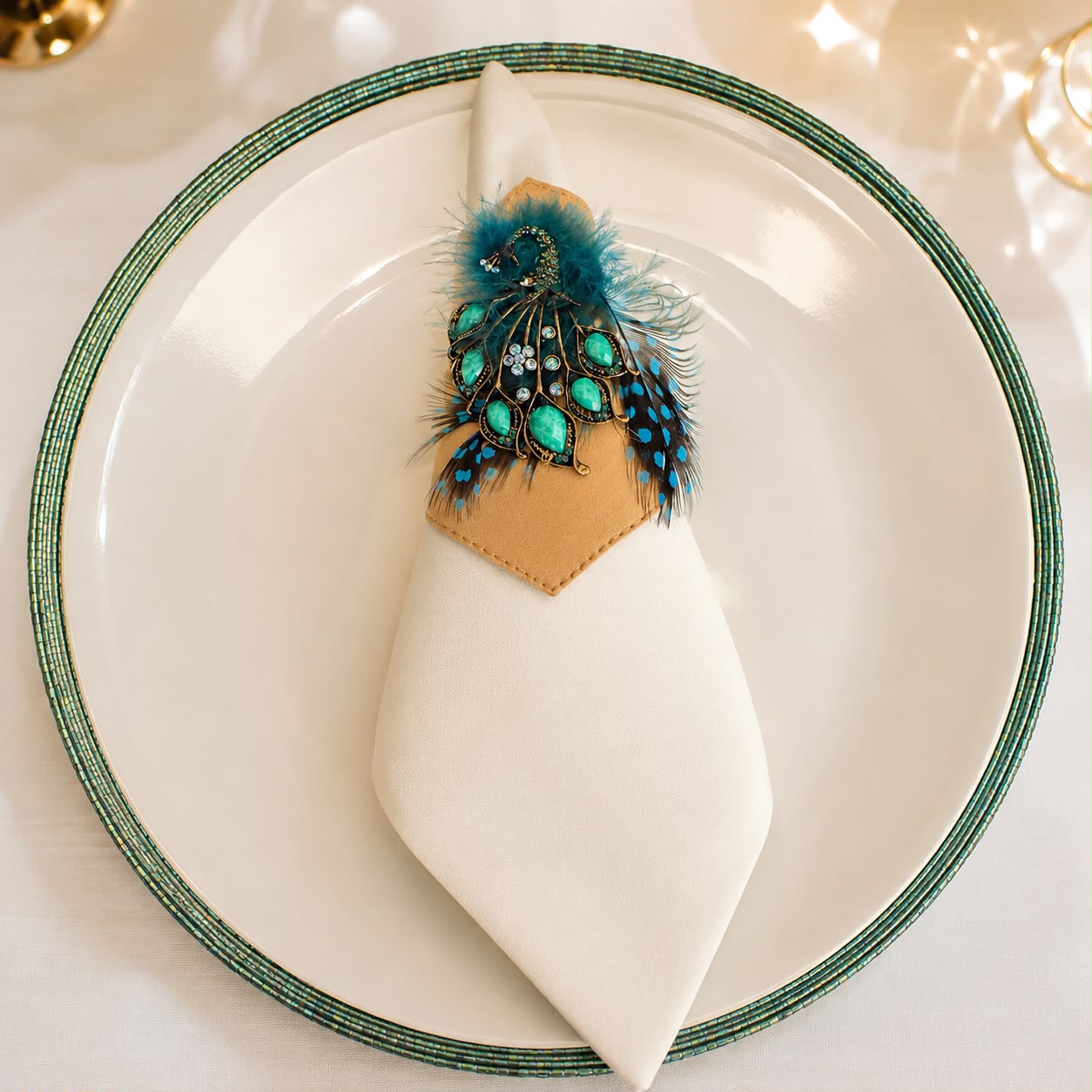 Maharaja Peacock Napkin Ring
