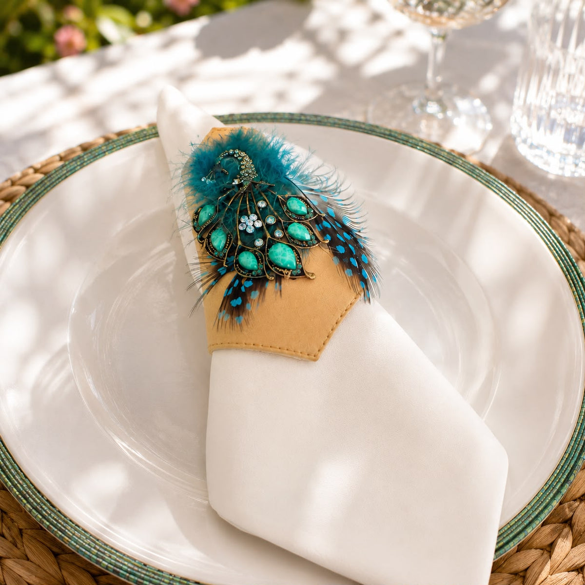 Maharaja Peacock Napkin Ring