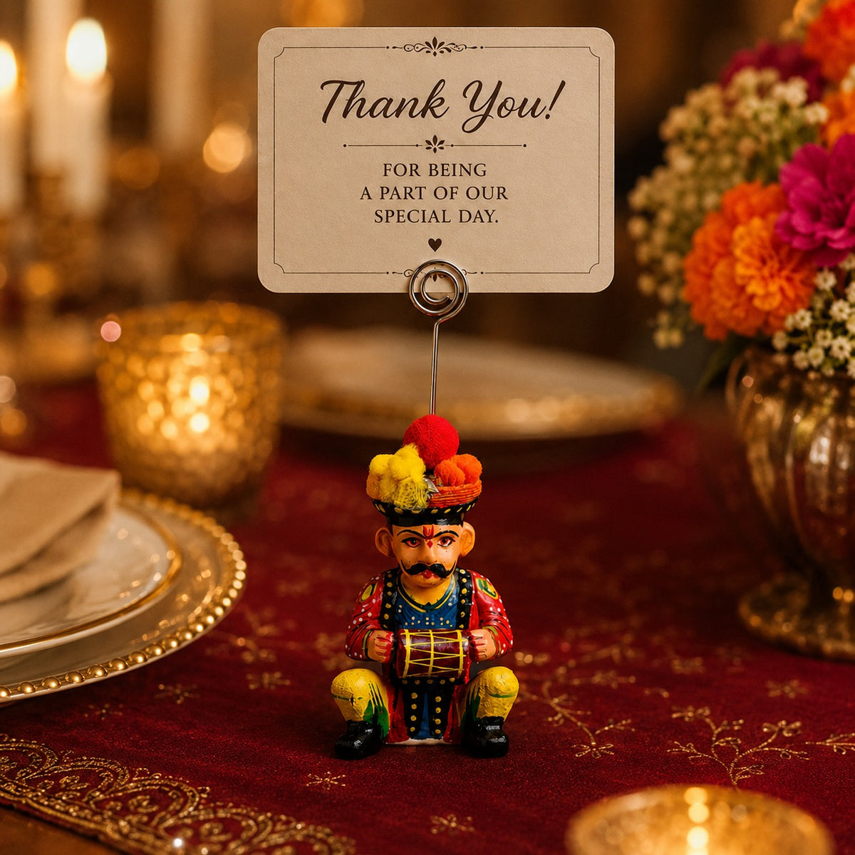 Royal Rajasthani Drummer Card Holder