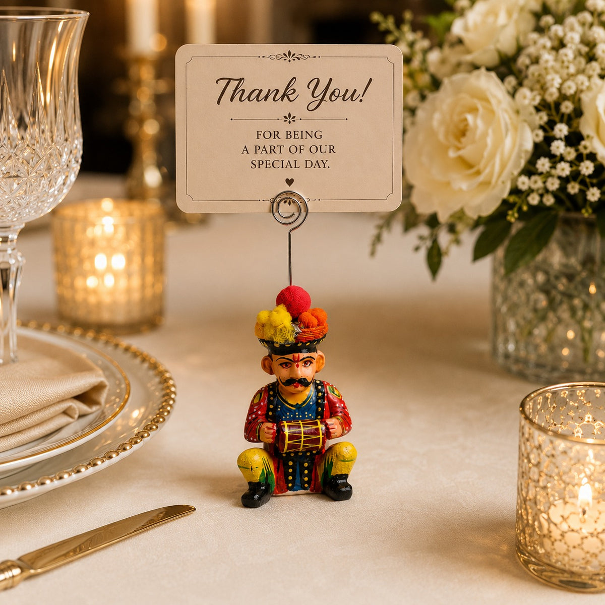 Royal Rajasthani Drummer Card Holder