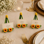 Sunflower Bloom Place Card Holder