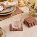 Blush Pearl Luxe Coaster Set