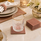 Blush Pearl Luxe Coaster Set