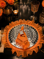 Sheesh mahal mat, napkin and napkin ring