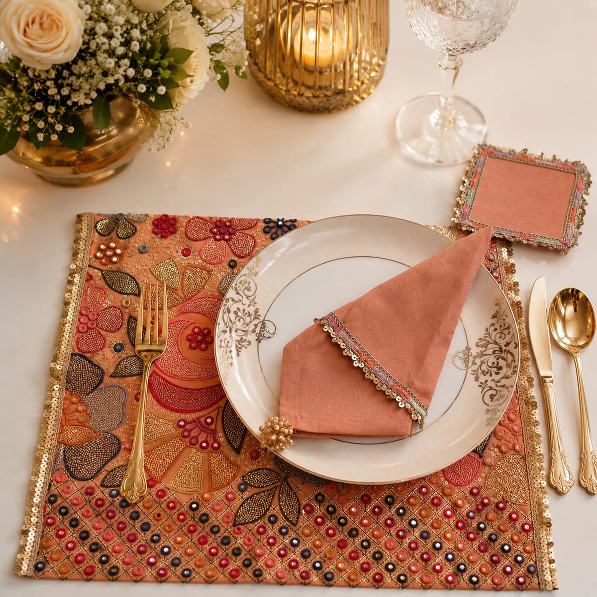 Peach Royale Heritage Dining Set