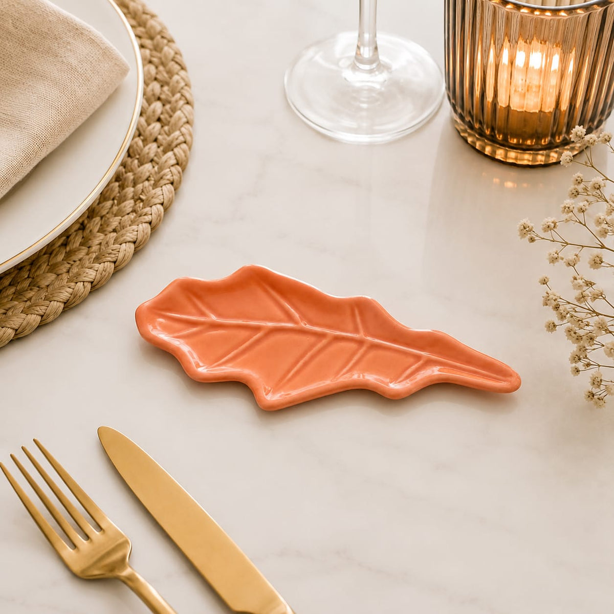 Coral Leaf Cutlery Rest
