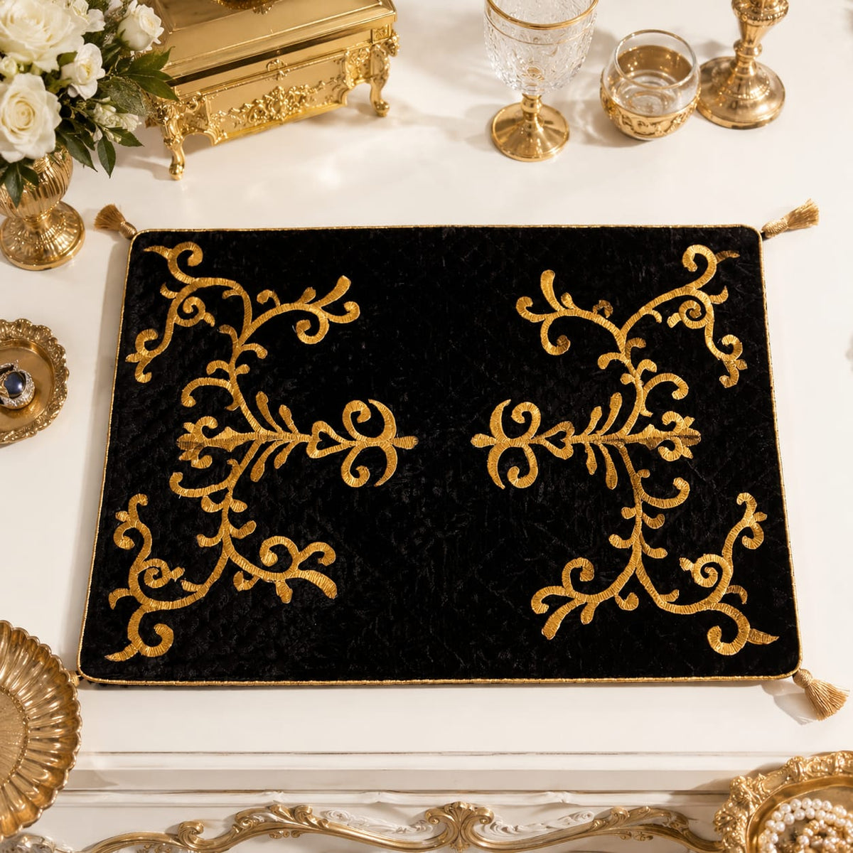 Midnight Royale Velvet Placemat