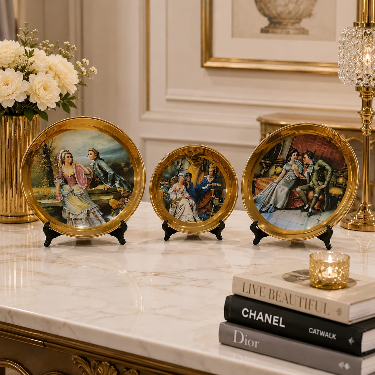 The Royal Romance Plate Trio