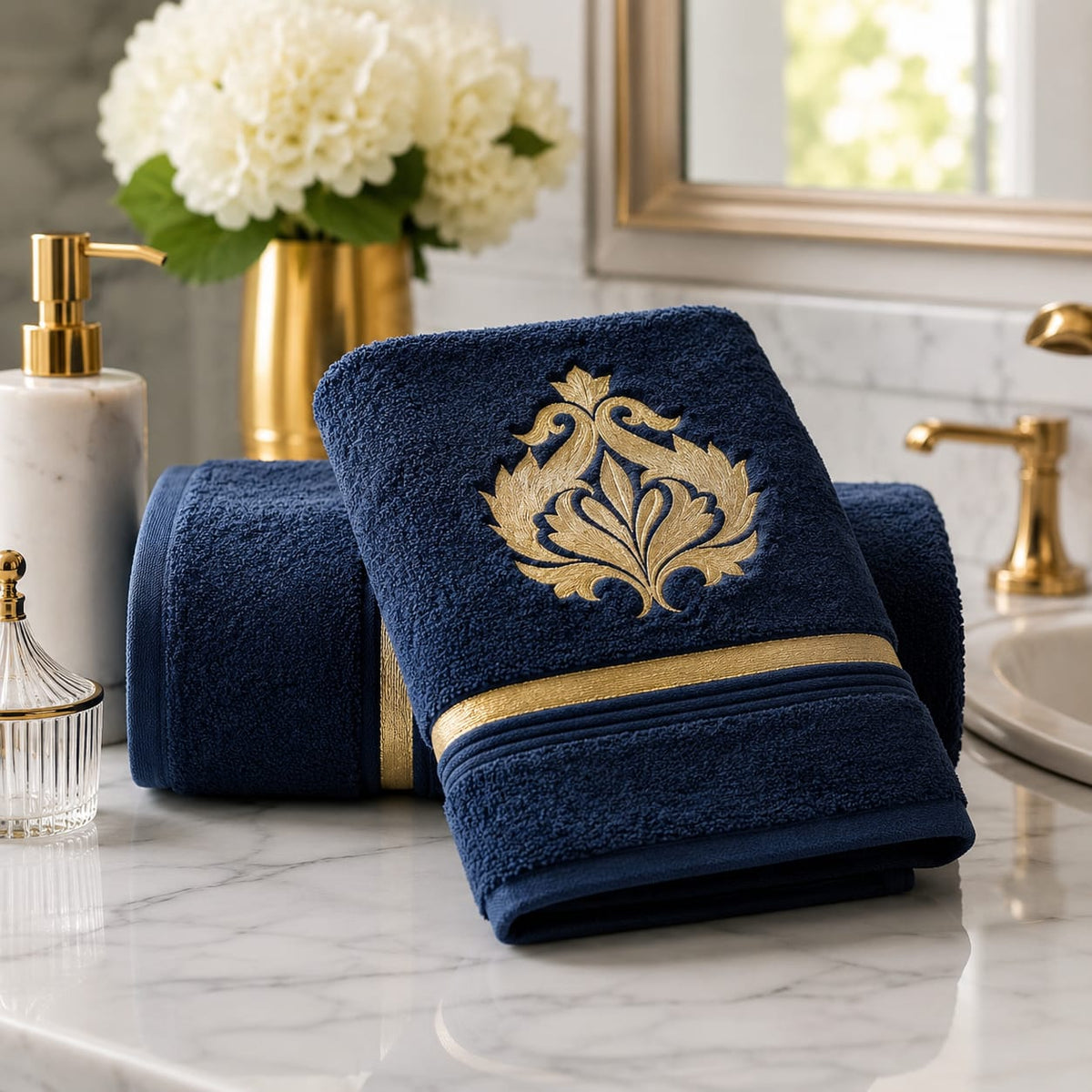 Midnight Crest Towel