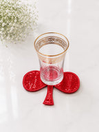 Ruby Clover Coaster