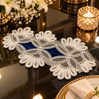 Royal Blue Lace Tray Cover