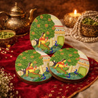 Wooden Oval Platter - Bagh-e-Rangeen