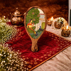 Wooden Oval Platter - Bagh-e-Rangeen