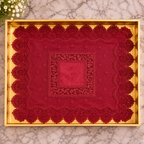 Royal Crimson Lace Tray Mat