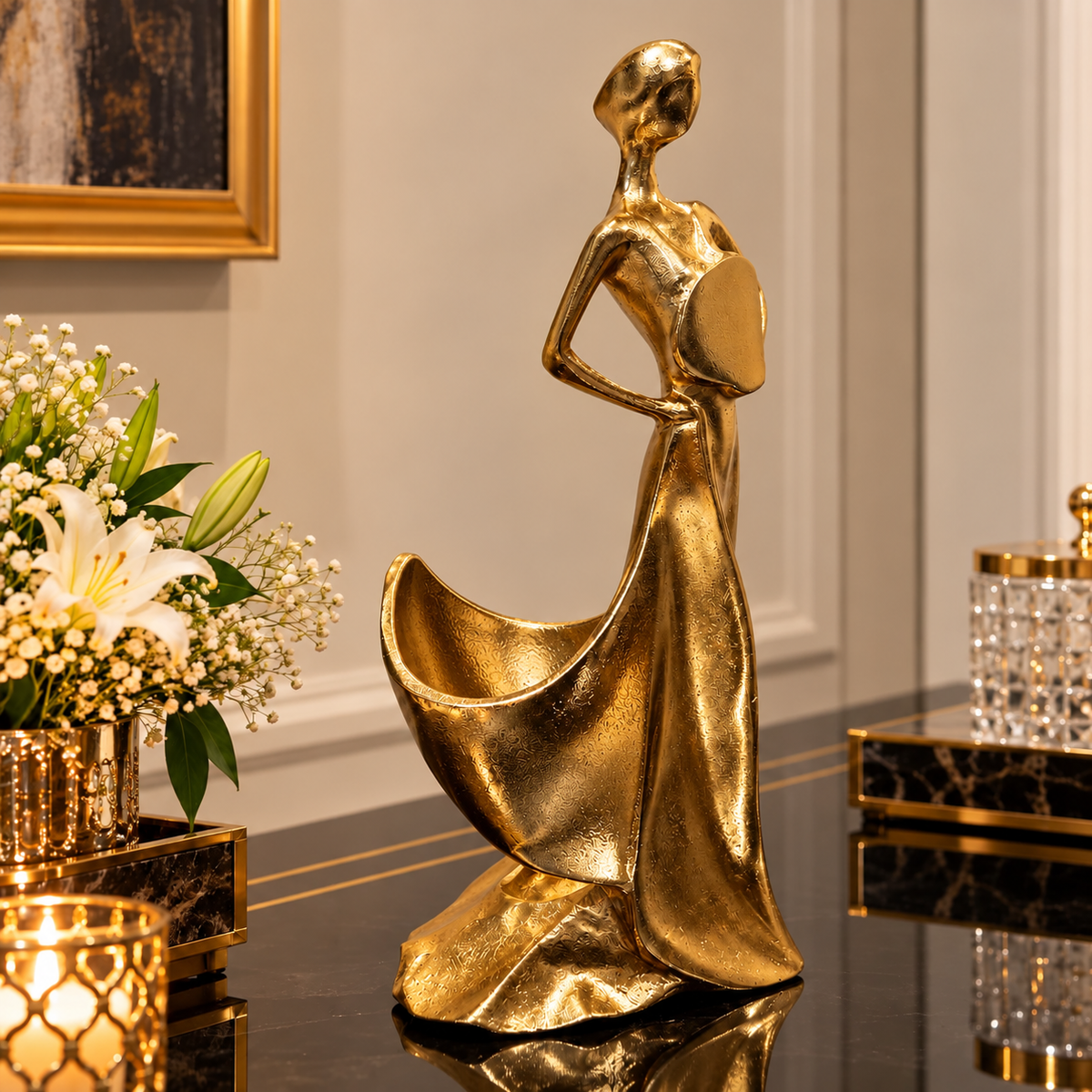The Golden Muse Bottle Holder