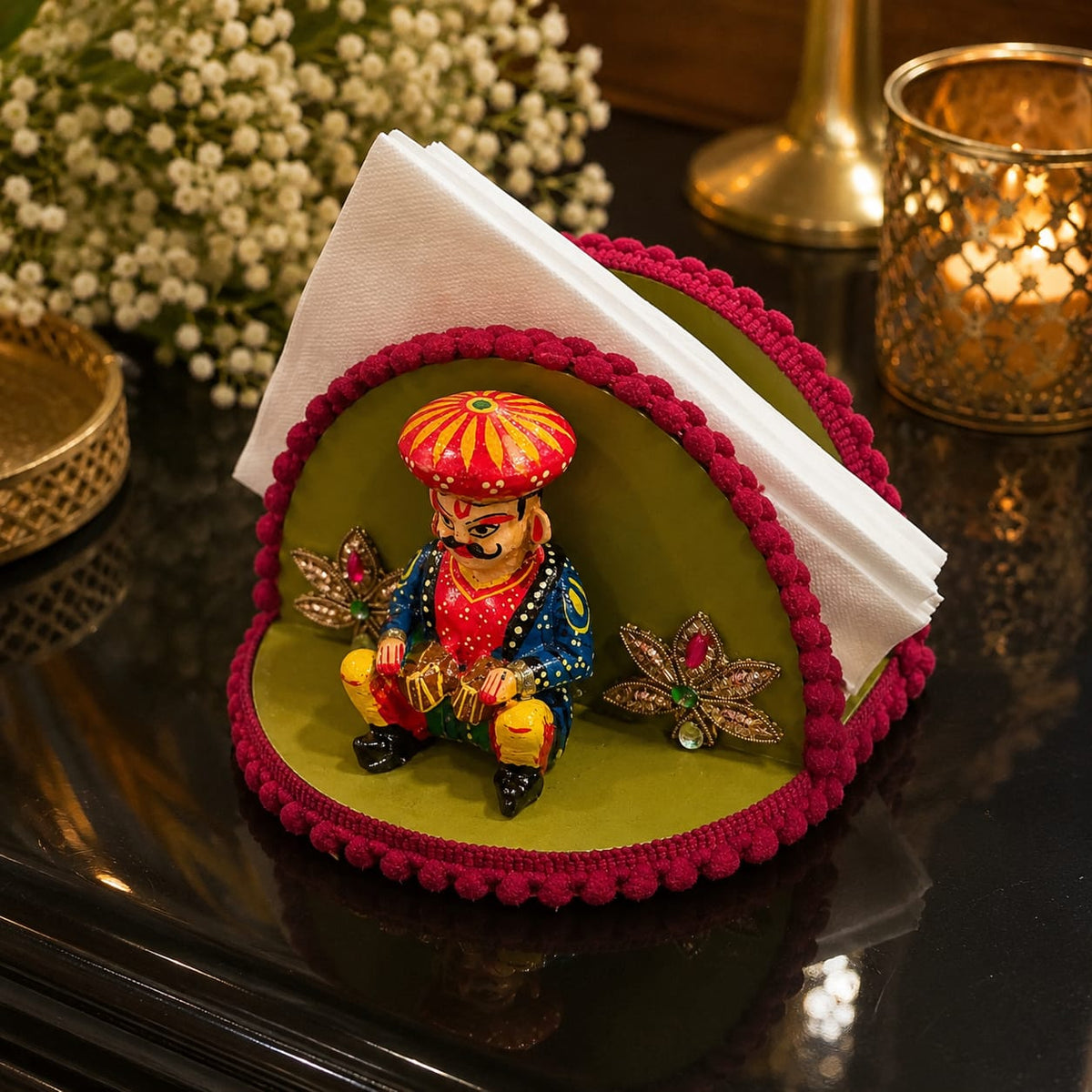 Rang Mahal Folk Musician Napkin Holder