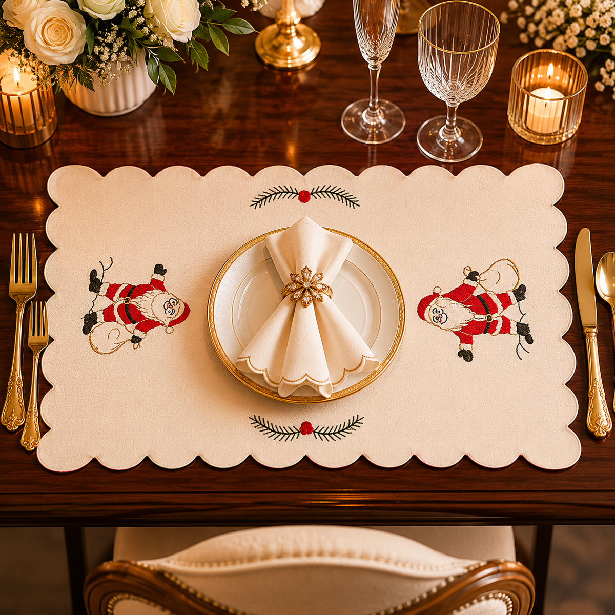 Holiday Cheer Santa Mat
