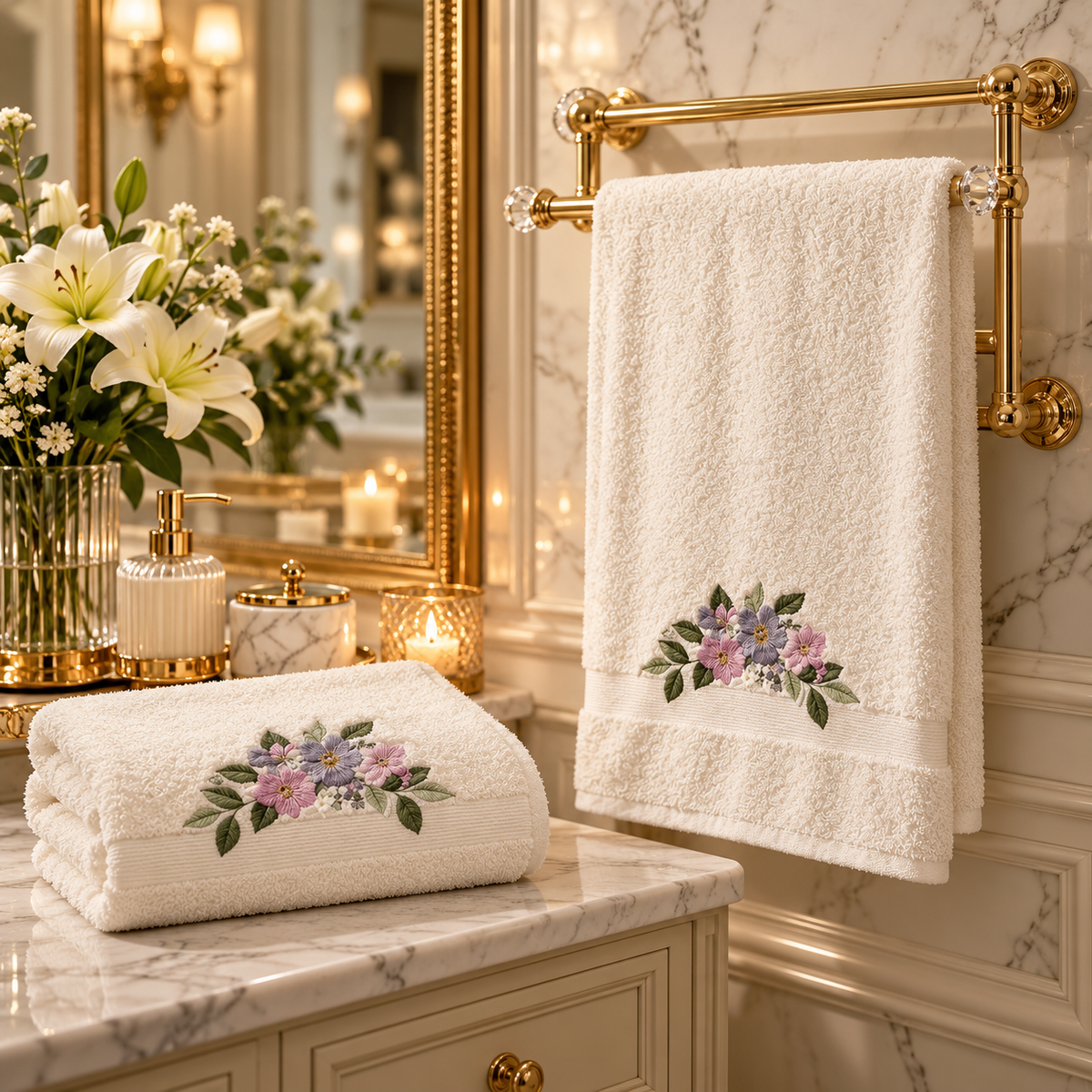 Fleur de Grace Bath Towel Set
