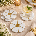 Marble Blossom Coaster Set