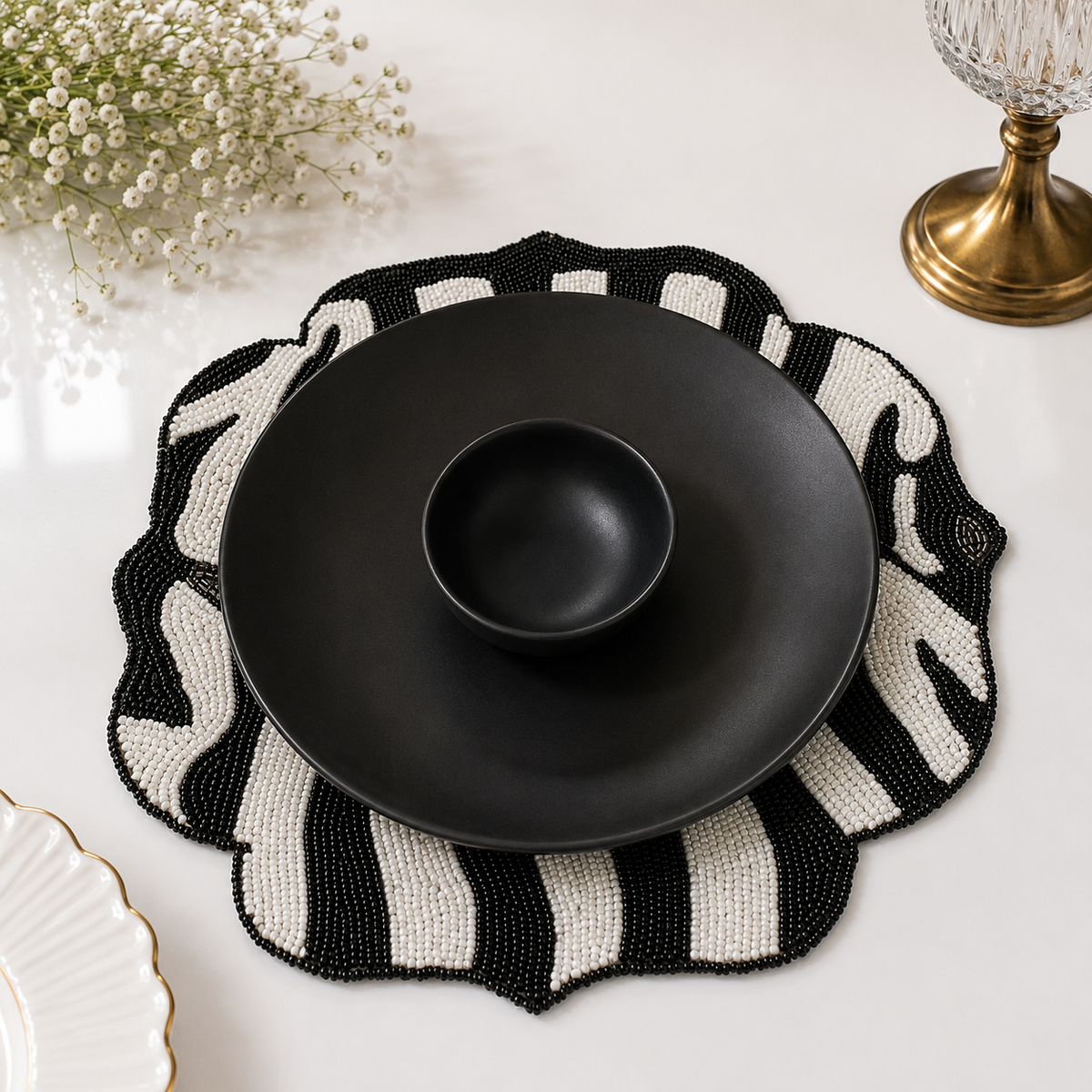 BLACK DIAMOND PLACE MAT (SET OF 2)