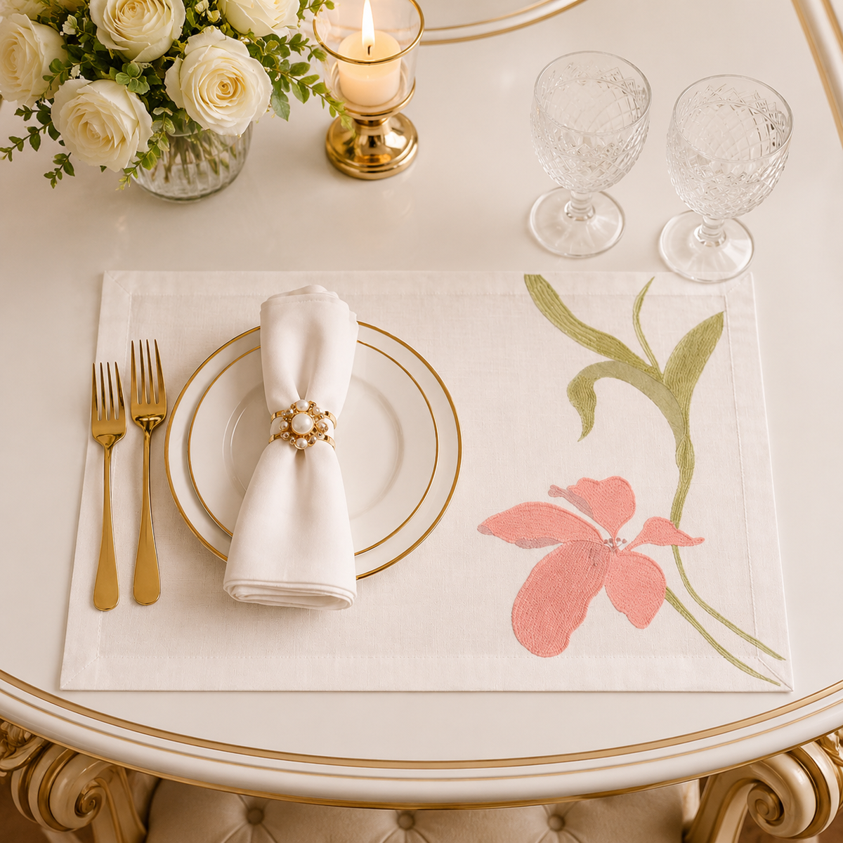 Blush Orchid Table Mat