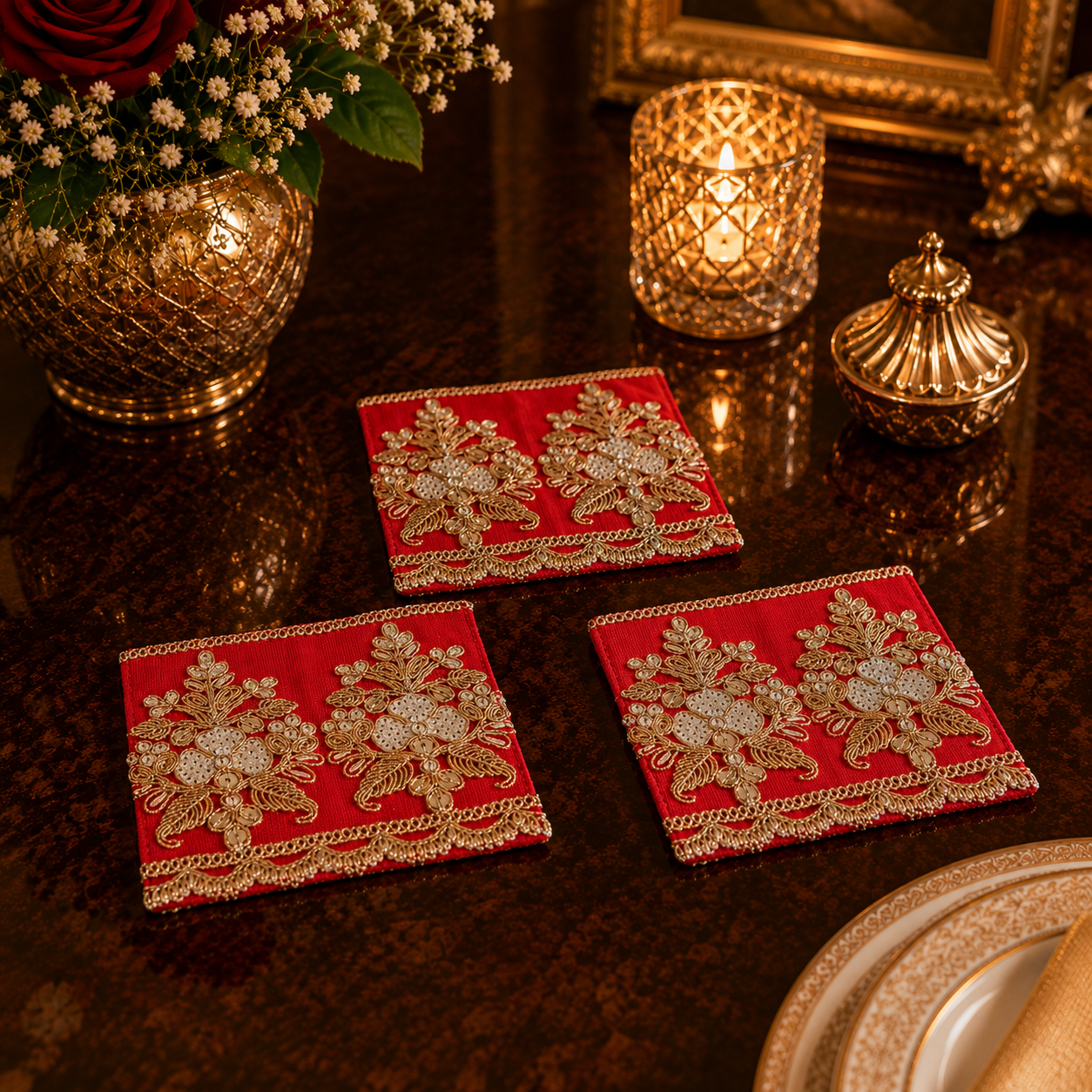 Ruby Regal Coasters