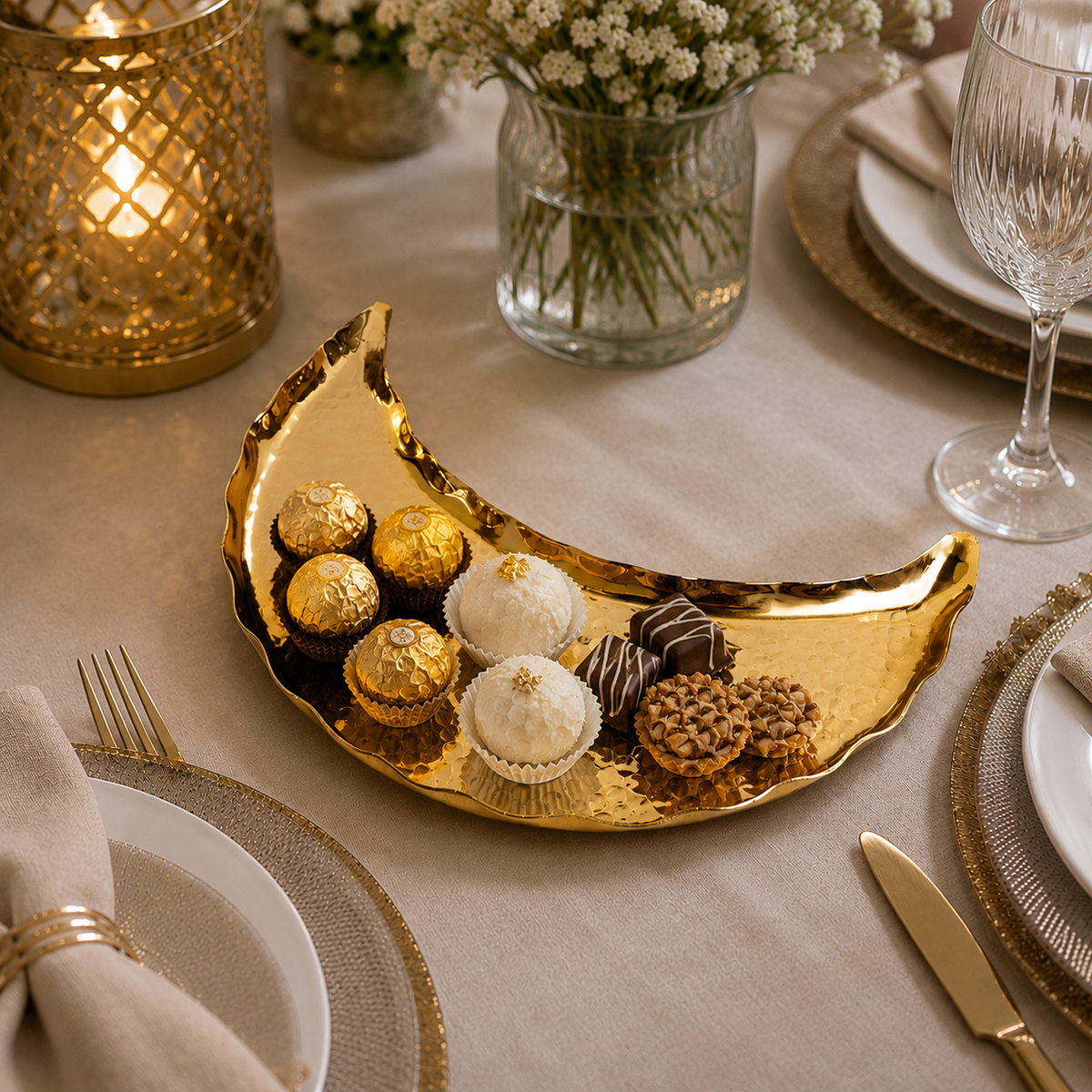 Crescent Luxe Serving Tray
