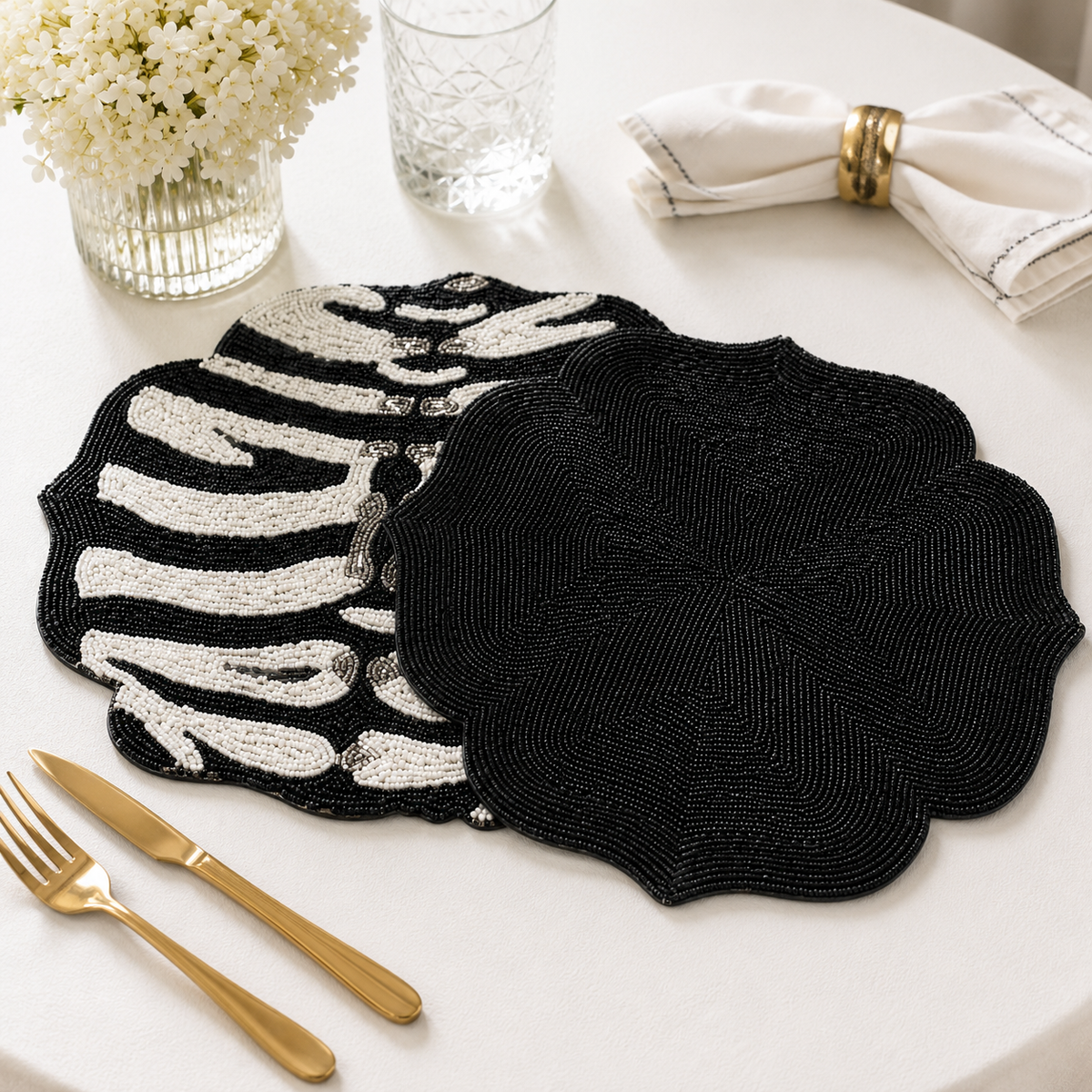BLACK DIAMOND PLACE MAT (SET OF 2)