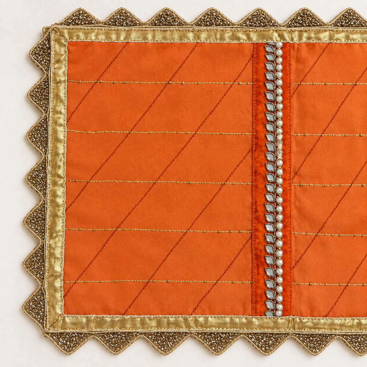 Saffron Sheesh Table Runner