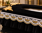 Noir Fleur Royale Tissue Box
