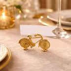 Golden Bicycle Name Card Holder