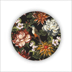 Midnight Bloom Wooden Dining Table Mat