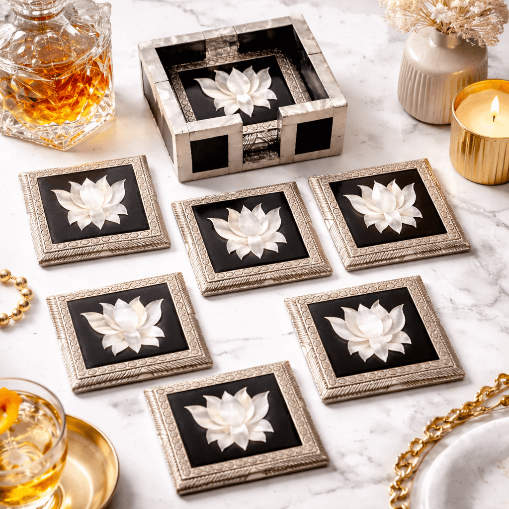 Lotus Charm Coaster