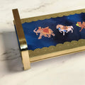 Modern Khatiya Tray Platter - Blue Royalty