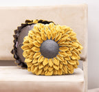 Plush Sunflower Cushion
